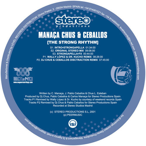 Carlos Manaça, Chus & Ceballos : The Strong Rhythm (12")