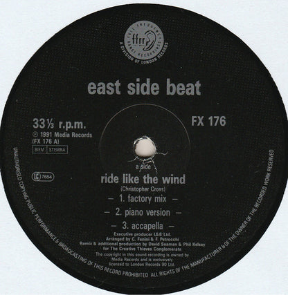 East Side Beat : Ride Like The Wind (12")