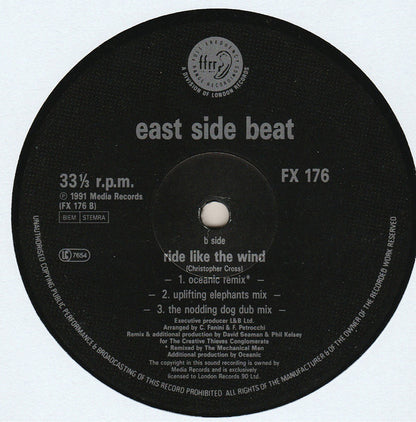 East Side Beat : Ride Like The Wind (12")
