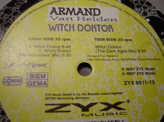 Armand Van Helden : Witch Doktor (12")