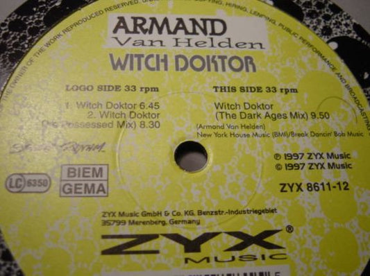 Armand Van Helden : Witch Doktor (12")