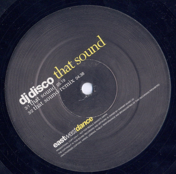 Da Techno Bohemian Presents DJ Disco : Dirty Disco Dubs (2x12", Promo)