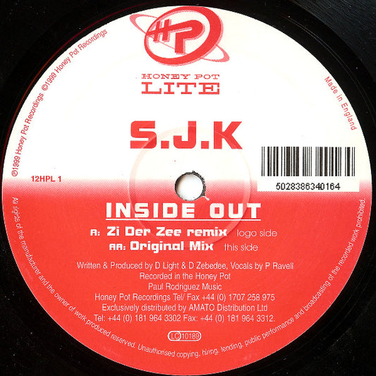 S.J.K : Inside Out (12")