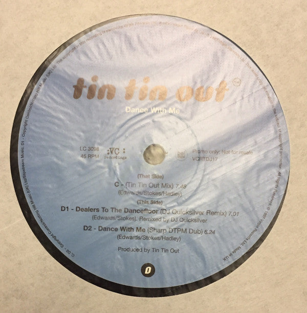 Tin Tin Out : Dance With Me (2x12", Promo)