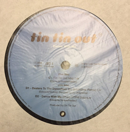 Tin Tin Out : Dance With Me (2x12", Promo)