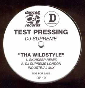 DJ Supreme : Tha Wildstyle (12", S/Sided, TP)