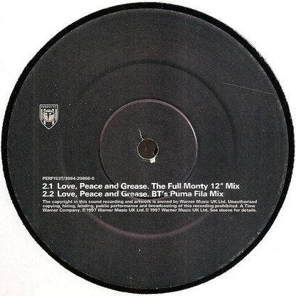 BT : Love, Peace And Grease (12", Single)