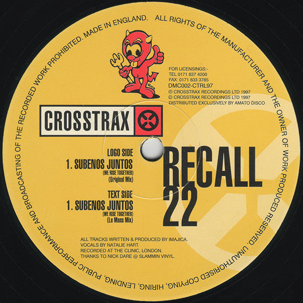 Recall 22 : Subenos Juntos (We Rise Together) (12")