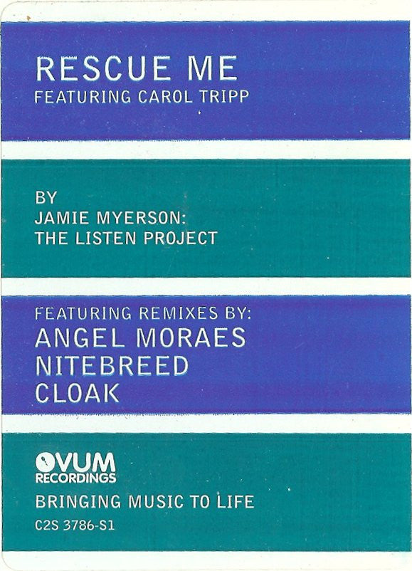 Jamie Myerson : Rescue Me (2x12", Promo)