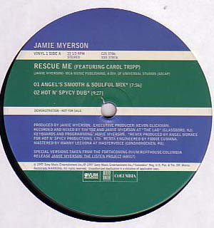 Jamie Myerson : Rescue Me (2x12", Promo)