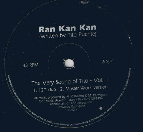 Oswaldo Rodriguez : The Very Sound Of Tito Vol. 1 (12")