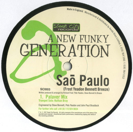 A New Funky Generation : Saó Paulo (12")