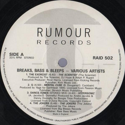 Various : Breaks, Bass & Bleeps (2xLP, Comp)