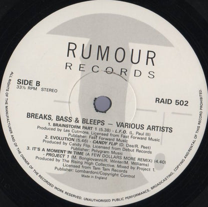 Various : Breaks, Bass & Bleeps (2xLP, Comp)