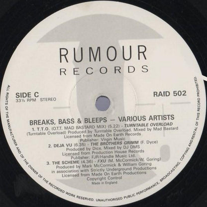Various : Breaks, Bass & Bleeps (2xLP, Comp)