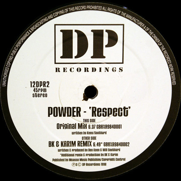 Powder : Respect (12")