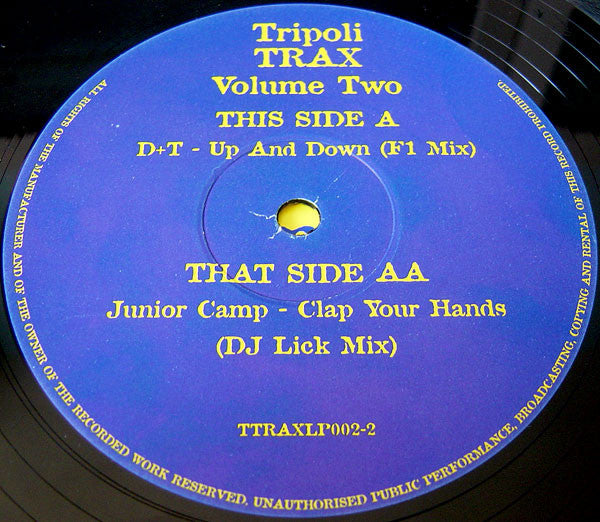 D & T / Junior Camp : Tripoli Trax Volume Two (Disc 2) (12")