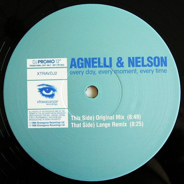 Agnelli & Nelson : Every Day, Every Moment, Every Time (12", Single, Promo)