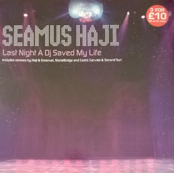 Seamus Haji Feat KayJay : Last Night A DJ Saved My Life (12")