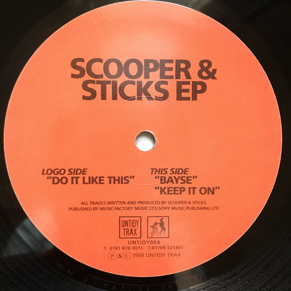 Scooper & Sticks : Scooper & Sticks EP (12", EP)