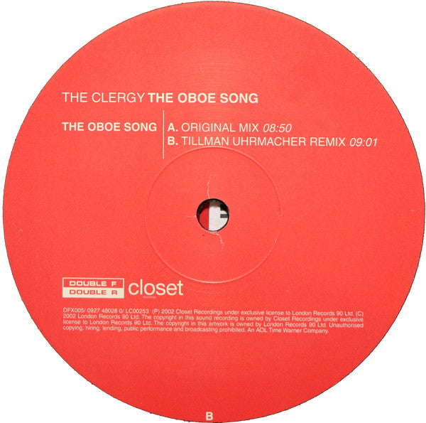 The Clergy : The Oboe Song (12")