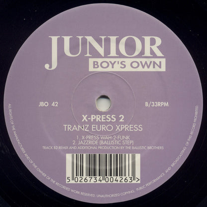 X-Press 2 : Tranz Euro Xpress (12", Single)