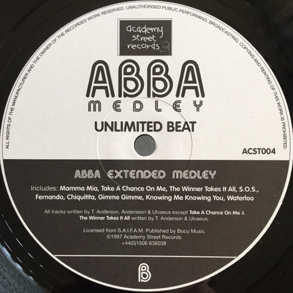 Unlimited Beat : ABBA Medley (12")