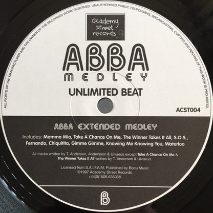 Unlimited Beat : ABBA Medley (12")