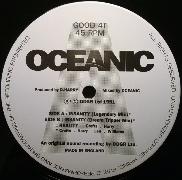 Oceanic : Insanity (12", Single)