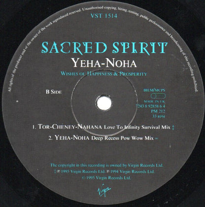 Sacred Spirit : Yeha-Noha (12")