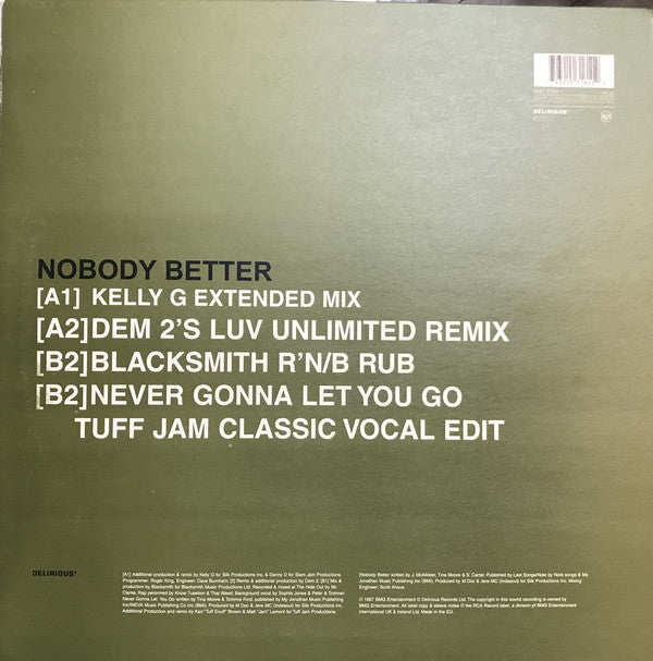 Tina Moore : Nobody Better (12", Single)