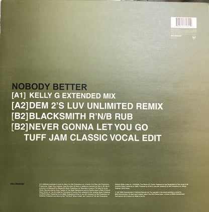 Tina Moore : Nobody Better (12", Single)