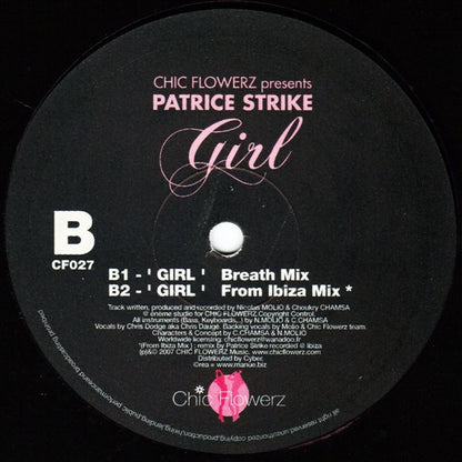 Chic Flowerz presents Patrice Strike : Girl (12")