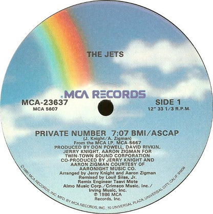 The Jets : Private Number (12")