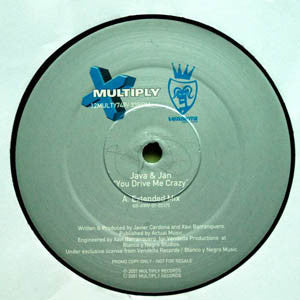 Java & Jan : You Drive Me Crazy (12", EP, Promo)