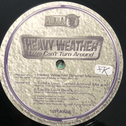 Heavy Weather : Love Can't Turn Around (12")