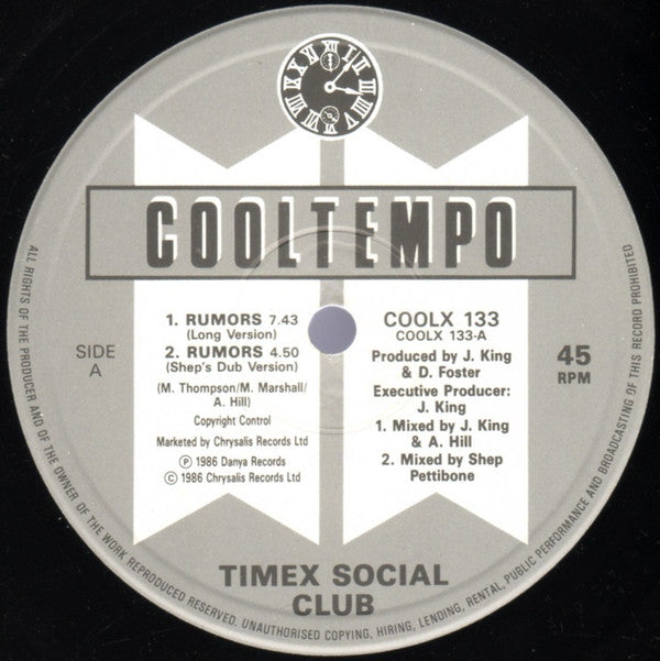 Timex Social Club : Rumors (12")