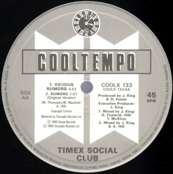 Timex Social Club : Rumors (12")