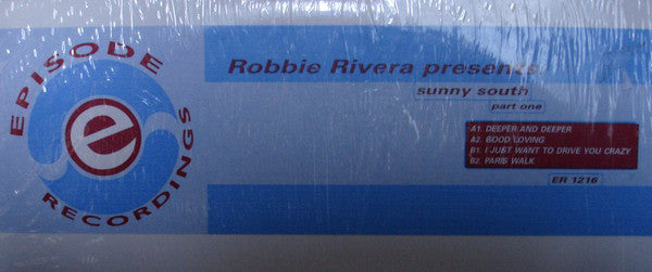 Robbie Rivera : Sunny South (Part One) (12")