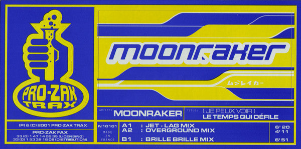Moonraker : (Je Peux Voir) Le Temps Qui Defile (12")