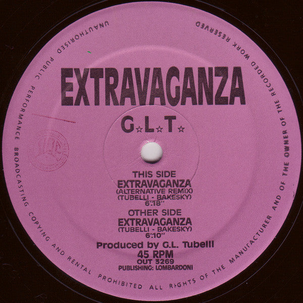 G.L.T.* : Extravaganza (12")