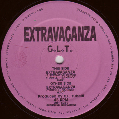 G.L.T.* : Extravaganza (12")