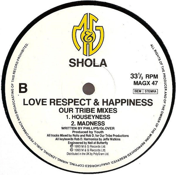 Shola Phillips : Love, Respect & Happiness (12")
