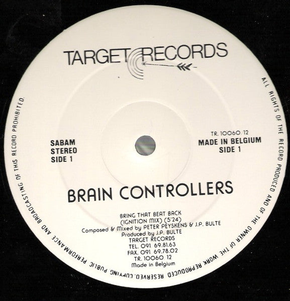Brain Controllers : Bring That Beat Back (12")
