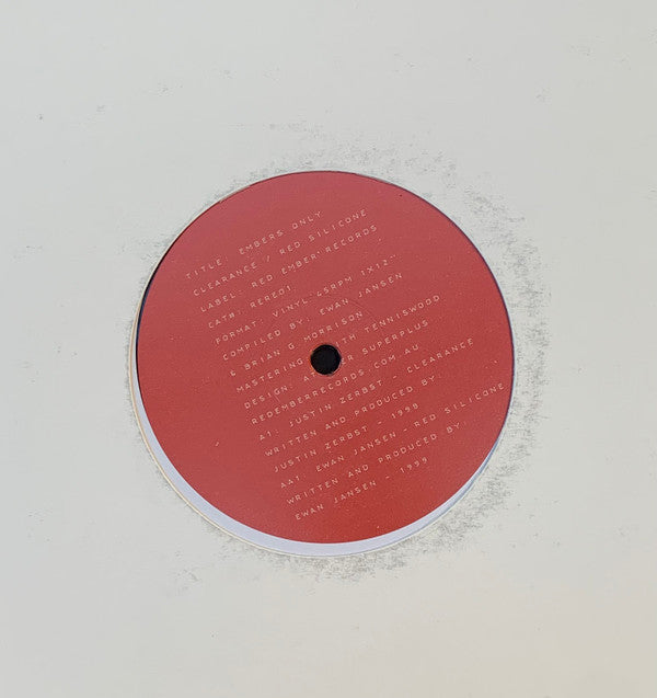 Justin Zerbst / Ewan Jansen : Embers Only  (12", RE)