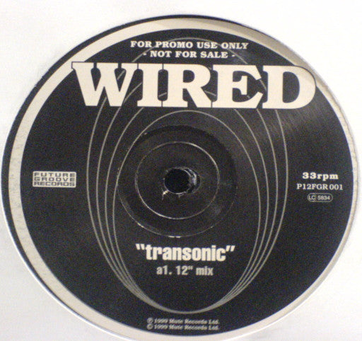 Wired : Transonic (12", Promo)