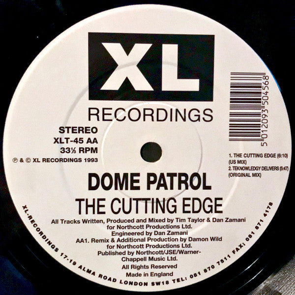 Dome Patrol : The Cutting Edge E.P. (12", EP)