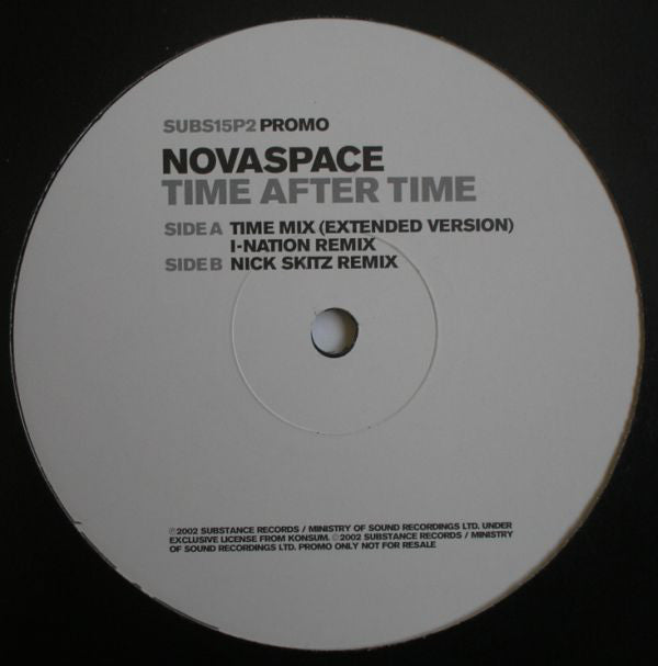 Novaspace : Time After Time (12", Promo)