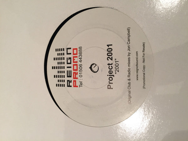 Project 2001 : 2001 (12", Promo)