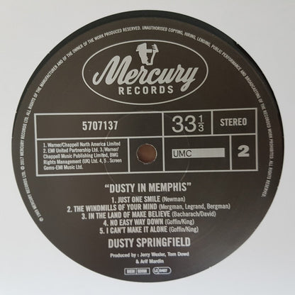 Dusty Springfield : Dusty In Memphis (LP, Album, RE)